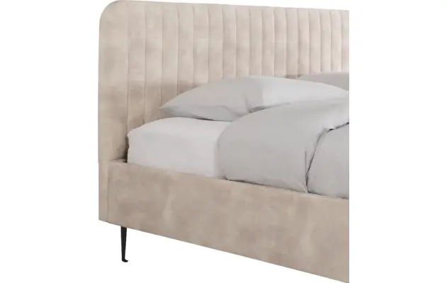 Goossens bedframe attent beige stof - 8219244-03a