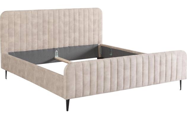 Goossens bedframe attent beige stof - 8219244-06a