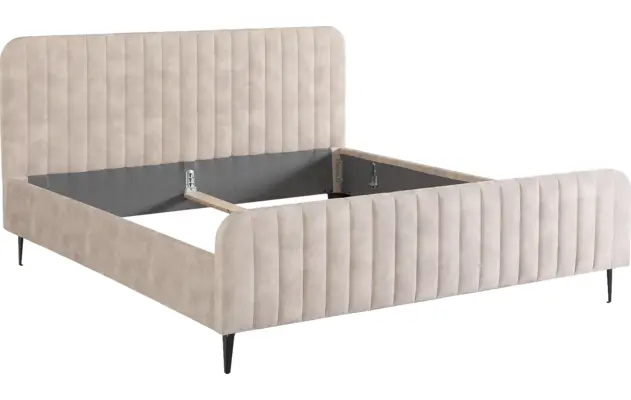 Goossens bedframe attent beige stof - 8219244-06a