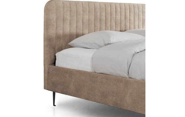 Goossens bedframe attent bruin stof - 8219246-03