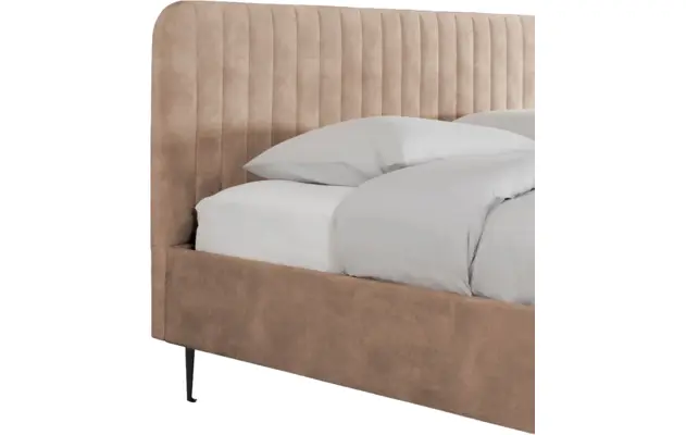 Goossens bedframe attent bruin stof - 8219246-03