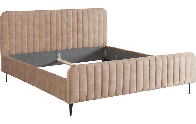 Goossens bedframe attent bruin stof - 8219246-05