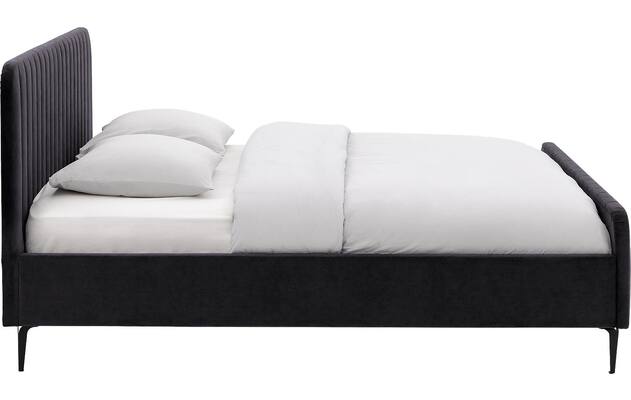 Goossens bedframe attent grijs stof - 8219248-05