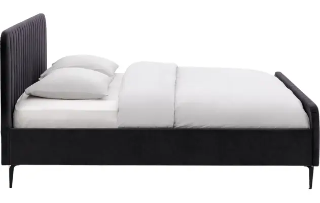 Goossens bedframe attent grijs stof - 8219248-05