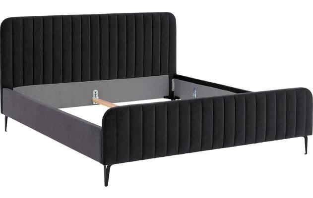 Goossens bedframe attent grijs stof - 8219248-08
