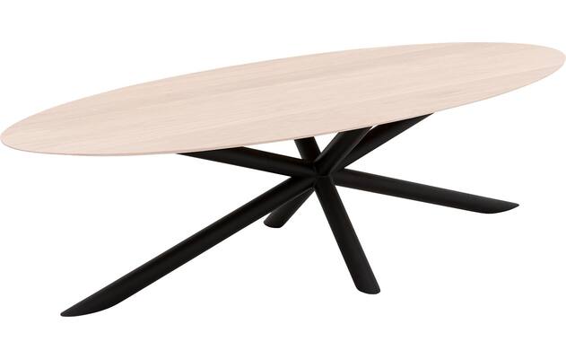 Goossens excellent eettafel gs 1302 wit eiken - 8219373-04