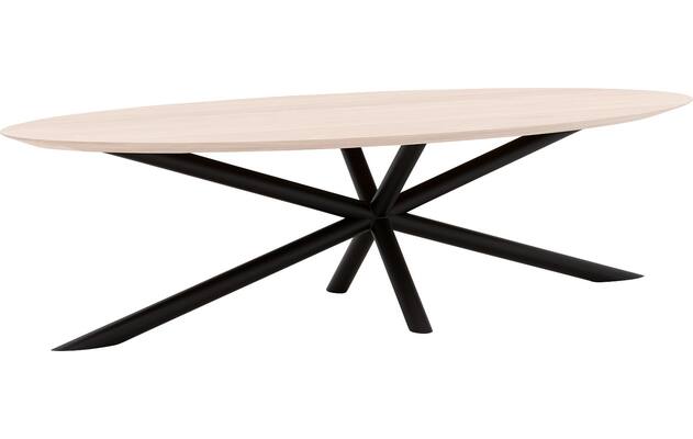 Goossens excellent eettafel gs 1302 wit eiken - 8219374-01