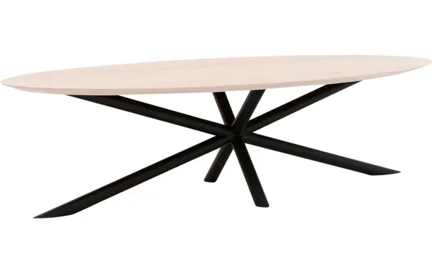 Goossens excellent eettafel gs 1302 wit eiken - 8219374-01