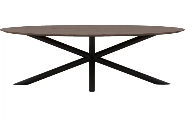 Goossens excellent eettafel gs 1302 donker bruin eiken - 8219379-02