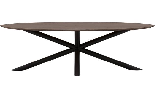 Goossens excellent eettafel gs 1302 donker bruin eiken - 8219380-02