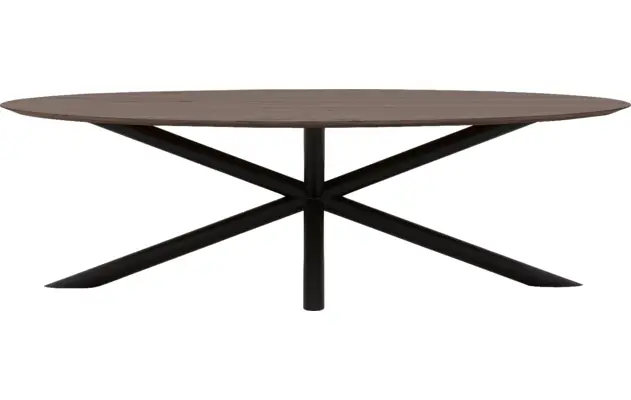 Goossens excellent eettafel gs 1302 donker bruin eiken - 8219380-02