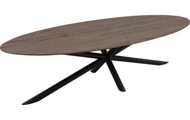 Goossens excellent eettafel gs 1302 donker bruin eiken - 8219381-03