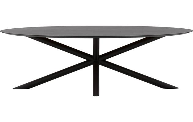 Goossens excellent eettafel gs 1302 zwart eiken - 8219406-01