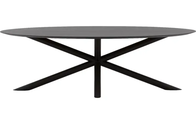 Goossens excellent eettafel gs 1302 zwart eiken - 8219406-01
