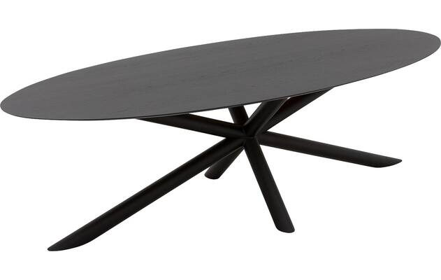 Goossens excellent eettafel gs 1302 zwart eiken - 8219406-04