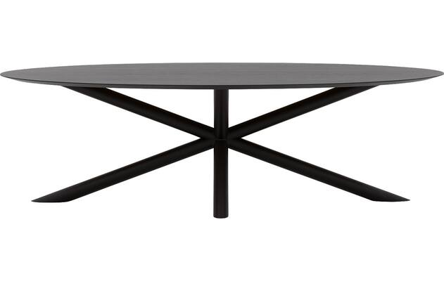 Goossens excellent eettafel gs 1302 zwart eiken - 8219407-02