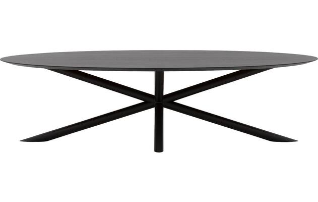 Goossens excellent eettafel gs 1302 zwart eiken - 8219408-02