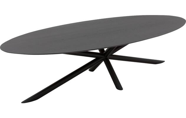 Goossens excellent eettafel gs 1302 zwart eiken - 8219408-03