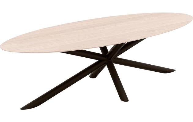 Goossens excellent eettafel gs 1302 wit eiken - 8219455-04