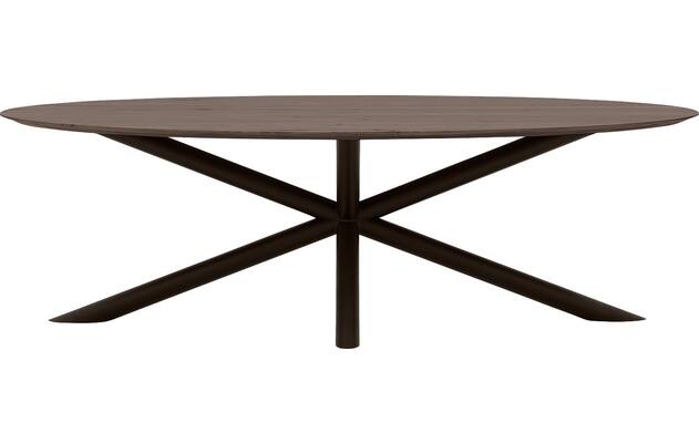 Goossens excellent eettafel gs 1302 donker bruin eiken - 8219462-02