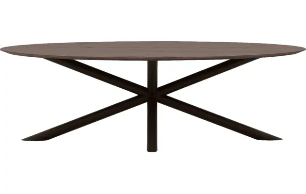Goossens excellent eettafel gs 1302 donker bruin eiken - 8219462-02