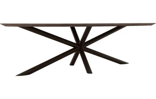 Goossens excellent eettafel gs 1302 donker bruin eiken - 8219462-03