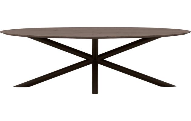 Goossens excellent eettafel gs 1302 donker bruin eiken - 8219463-02