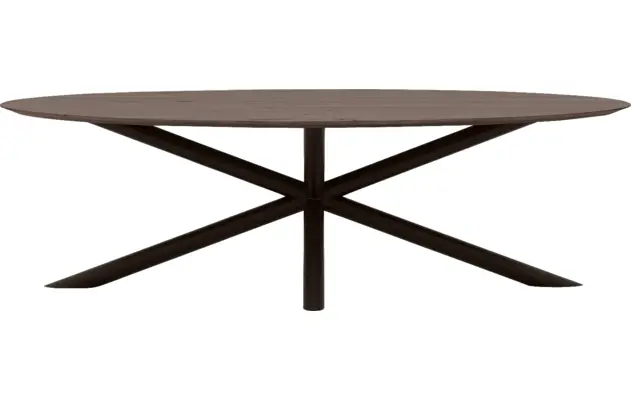 Goossens excellent eettafel gs 1302 donker bruin eiken - 8219463-02