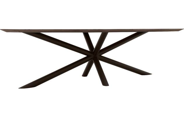 Goossens excellent eettafel gs 1302 donker bruin eiken - 8219463-03