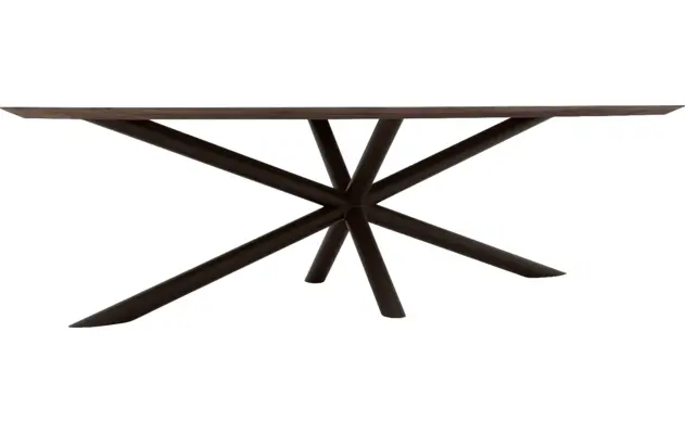 Goossens excellent eettafel gs 1302 donker bruin eiken - 8219463-03