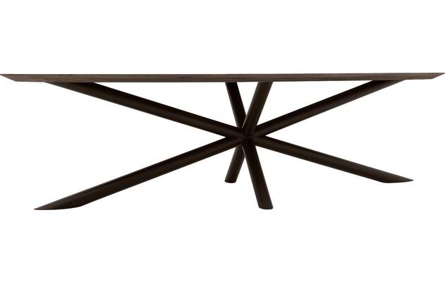 Goossens excellent eettafel gs 1302 donker bruin eiken - 8219464-03