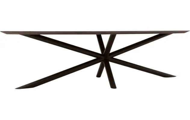 Goossens excellent eettafel gs 1302 donker bruin eiken - 8219464-03