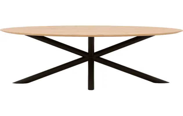 Goossens excellent eettafel gs 1302 blank eiken - 8219484-02