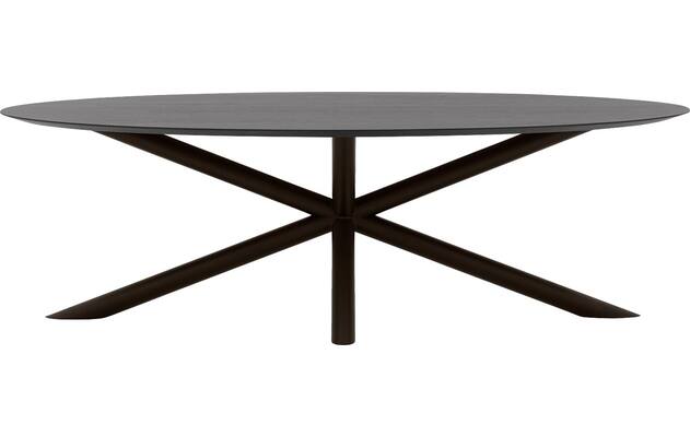 Goossens excellent eettafel gs 1302 zwart eiken - 8219489-02