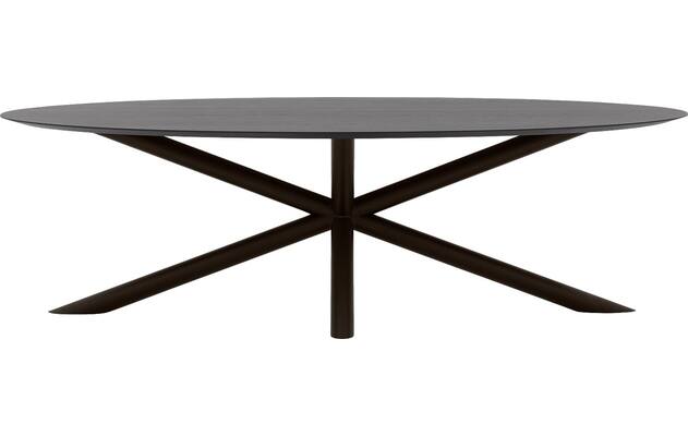 Goossens excellent eettafel gs 1302 zwart eiken - 8219490-02