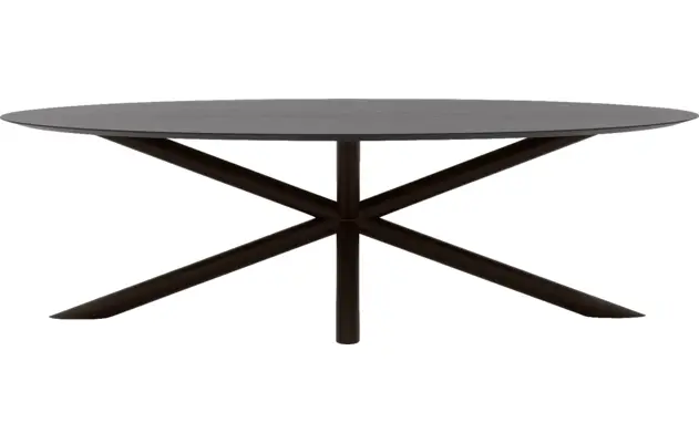 Goossens excellent eettafel gs 1302 zwart eiken - 8219490-02