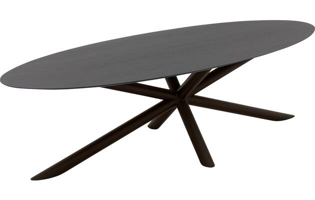 Goossens excellent eettafel gs 1302 zwart eiken - 8219490-04
