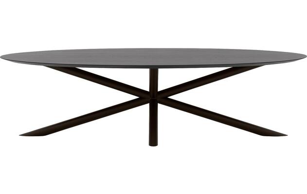 Goossens excellent eettafel gs 1302 zwart eiken - 8219491-02