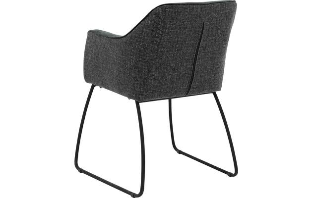 Goossens eetkamerstoel lisbet zwart stof - 8219493-02