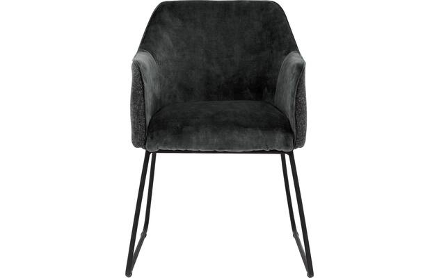 Goossens eetkamerstoel lisbet zwart stof - 8219493-04