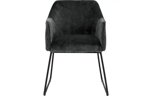 Goossens eetkamerstoel lisbet zwart stof - 8219493-04