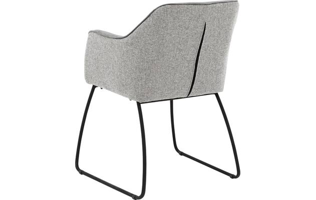 Goossens eetkamerstoel lisbet grijs stof - 8219494-02