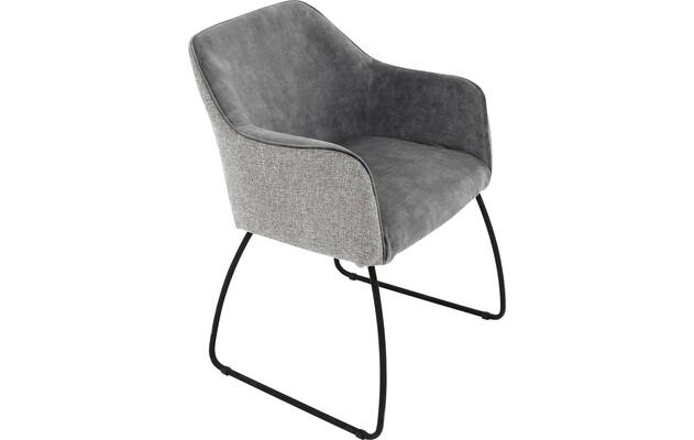 Goossens eetkamerstoel lisbet grijs stof - 8219494-03