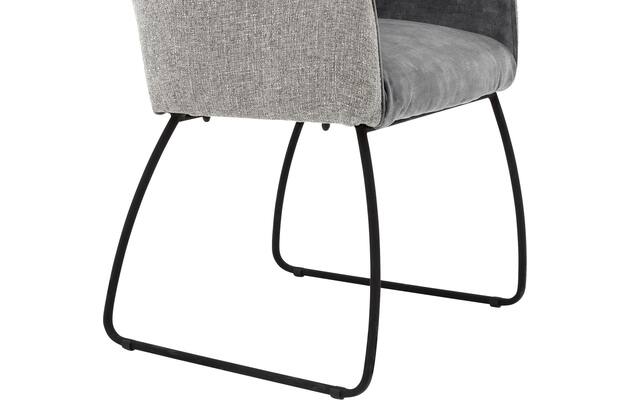 Goossens eetkamerstoel lisbet grijs stof - 8219494-05