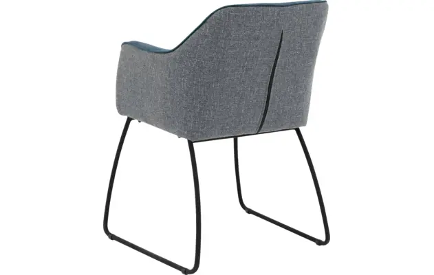 Goossens eetkamerstoel lisbet blauw stof - 8219495-02