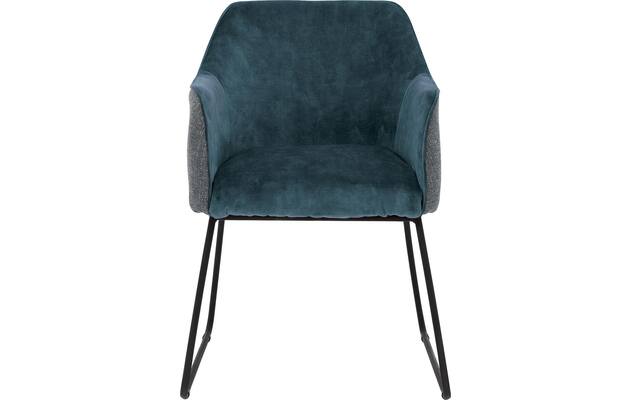 Goossens eetkamerstoel lisbet blauw stof - 8219495-04