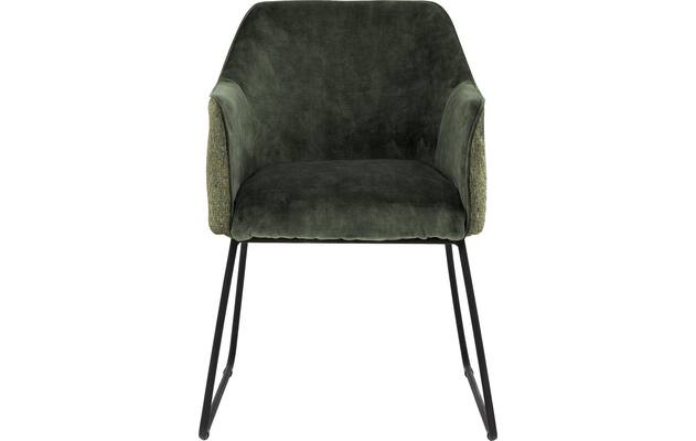 Goossens eetkamerstoel lisbet groen stof - 8219496-04
