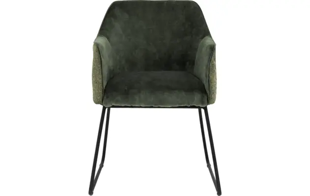 Goossens eetkamerstoel lisbet groen stof - 8219496-04