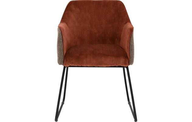 Goossens eetkamerstoel lisbet bruin stof - 8219497-04