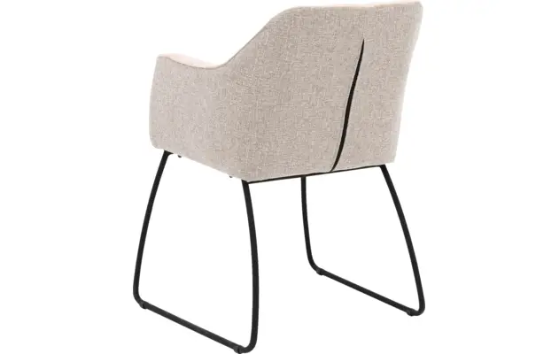Goossens eetkamerstoel lisbet beige stof - 8219499-02